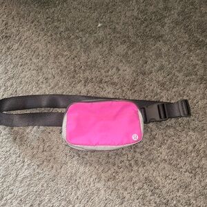Hot pink lululemon belt bag